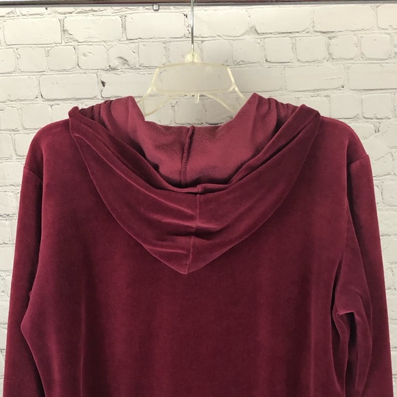 HOODIE - Women's Disney with Mickey Mouse velvety burgundy hoodie. Size large. - Picture 4 of 15